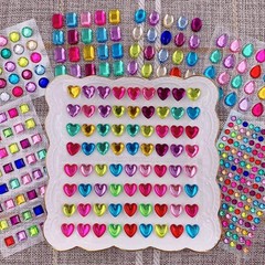 365pcs Round Jewels Stickers Gem Stickers Rhinestone for Crafts Sticker Gems …