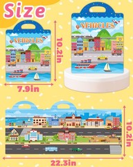 Benresive Reusable Sticker Book for Toddlers, Travel Toys & Craft Activity Gift