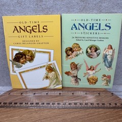 Vintage Dover Old Time Angels Stickers Book Lot 1993 1994 Unused Ephemera Craft