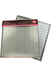 Memory Boutique 74 Raw Chipboard Punch-outs 8 Pattern Papers Plus Storage Box