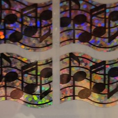 Jillson Roberts Hambly Holographic Multicolor Music Stickers S7030