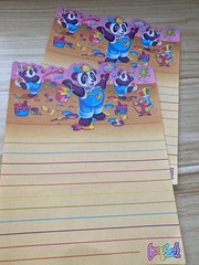 Lisa Frank Panda Painter Sticker Tote