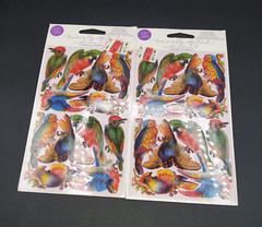 Michael & Company Stickers Birds Parrot Tropical beach jungle safari scrapbook