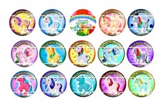 Assorted Precut Bottle Cap Images (Sets)
