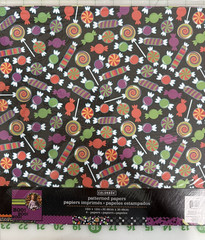 Spooky Halloween Scrapbooking Stickers by K&Company & 16 – 12×12 sheets of paper