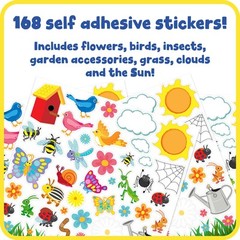 READY 2 LEARN Foam Stickers – Garden – Pack of 168 – Self-Adhesive Stickers for