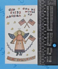 Joy Marie God Bless America Angel Sticker Mod
