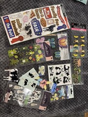 Mixed Brands Scrapbooking Stickers & Embellishments Lot Farm Fair Jungle Paper