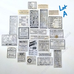 MARKET GROCERY 24pc LOT A Junk Journal Ephemera Paper Pack Vintage