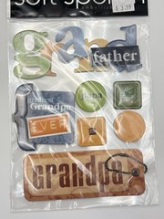Parent & Grandparent Stickers Scrapbooking Mom Dad Grandma Grandpa New