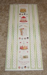 Colorbok 5x12inch Sticker Sheet ~ Susan Branch…..Birthday Borders/Images