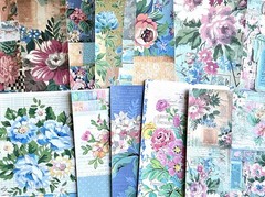 Scrapbook Junk Journal Collage Art Paper Crafting Kit 12 Pages Each 8.5×11” #BE6
