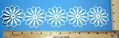4 LRG. FLOWER BORDER cardstock paper die cut embellishments