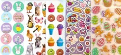 399 Sticker SCRATCH N SNIFF STINKY STICKERS SCENTED FUN CUTE EASTER THEMES