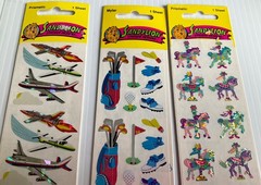 Sandylion Sticker Prismatic & Mylar Set Of 3 Sheets Sealed Retired VTG