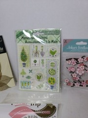 Scrapbook Stickers Crafts Cardmaking 11 Sheets Jolee’s Dimensional Borders Shiny