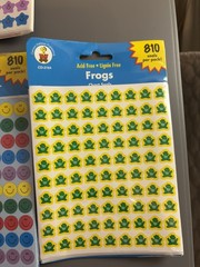 Carson Dellosa Sticker Frog Bugs Stars Smileys Handprints New Sealed 90s School