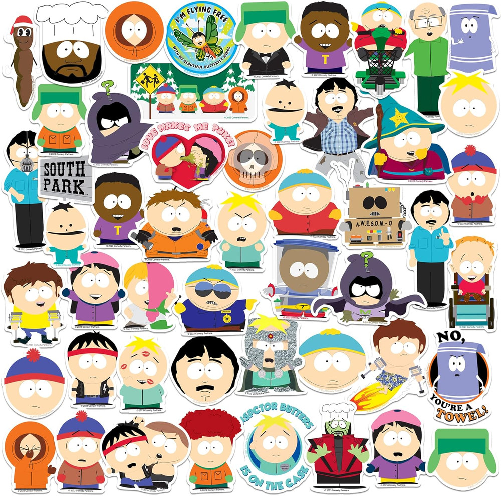 Character Sticker Pack – Die-Cut Vinyl Large Stickers Variety Pack – Set of 50