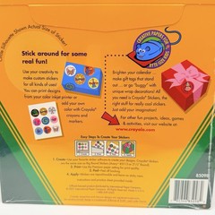 Crayola VTG Repositionable Stickers 3 Bright Colors New Sealed 45 Count. 85098