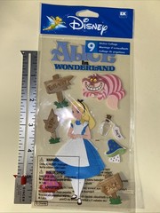 Alice In Wonderland Dimensional Sticker Sheet Scrapbook Planner Craft Stickers