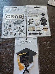 Graduation Diploma Robe Stickers New -3 Sealed From Hobby Lobby