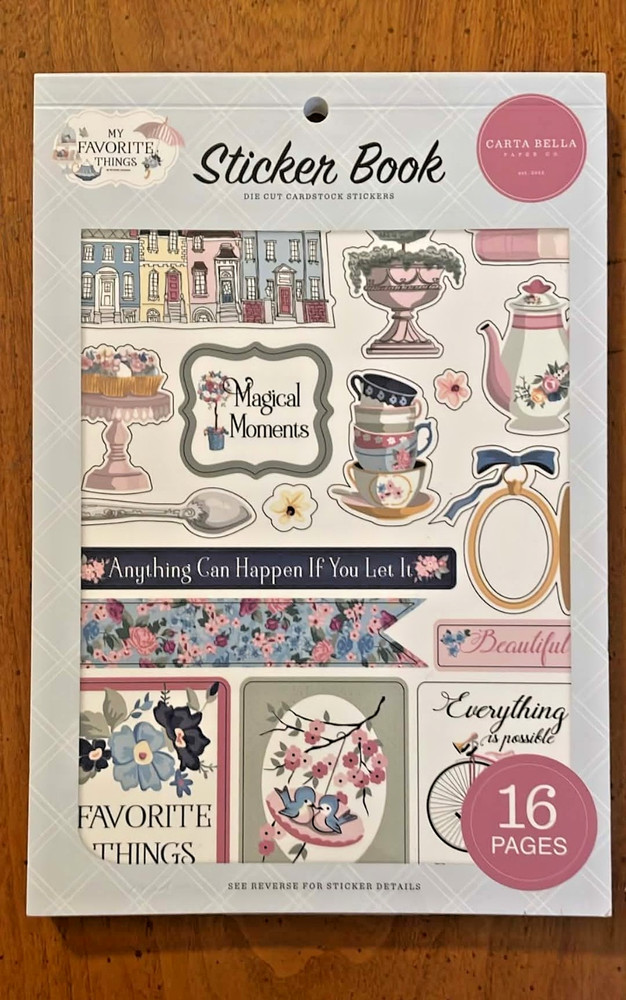 Unused -Carta Bella MY FAVORITE THINGS Sticker Book~Beautiful!
