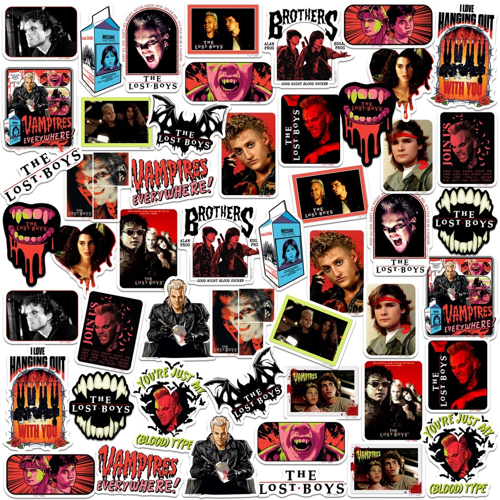 THE LOST BOYS VARIETY DIE CUT VINYL 50 CT STICKER PACK