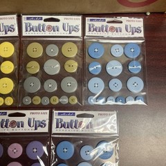 Sticko Button Ups Adhesive Buttons 5 packages different colors