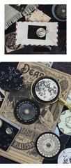 45pcs Galaxy Stickers Pack, Full Moon, Crescent Moon, Astrology, Solar System