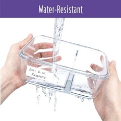 Self-Adhesive Food Labels – 300 Pack Water and Tear Resistant Kitchen Solution