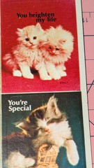 Vintage Stickers By Paula Dogs And Cats Friendship Lot 2 Sheets(1 W/Damage)