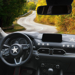12 Pieces Rhinestone Car Stickers Glitter Star Stickers, Self-Adhesive Crystal C