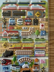 DAISO Puffy 3D Sticker Set Insect Train Sushi Japan Cute Kids Scrapbooking Lot 3