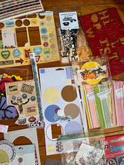 Large Mixed Lot of Metal Paper Thick Cardboard Scrapbooking Accents – includes