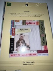 Making Memories Girl Talk Word Fetti Stickers 114 Stickers NIP