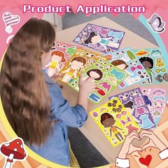 Creative Play with 24 Sheets of Make a Face & Dress Up Stickers for Kids