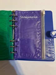 Vintage Stickopotamus Book Sticko Moon & Stars Sticker Album 6 Ring Binder +