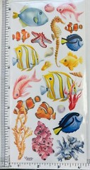 Violette Stickers Ocean Sea Life Crafts Planner Supply Scrapbook Fish Coral