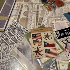 Huge Scrapbooking Supply Lot Stickers Paper Embellishments Mixed Craft 3 Pounds