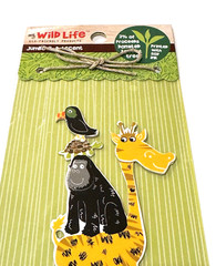 My Wildlife 3D Embellishment Jungle Animal Zebra Elephant Giraffe Gorilla Safari