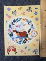 White Rabbit Sticker Decal Scrapbook Crafts Collectible Alice In Wonderland