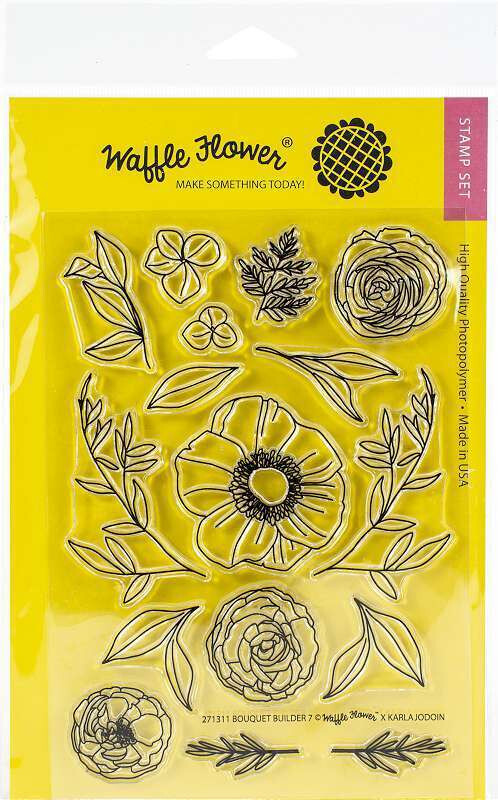 Waffle Flower Acrylic Stamp BOUQUET BUILDER #7