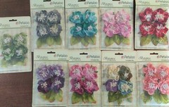 Lot 9 Petaloo Flora Botanica Botanica Blooms Collection 2″ Flowers #32