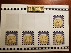 Vtg Debbie Mumm word Cat Fish Bowl Stickers STAMPS Scrapbooking Crafts FUNNY