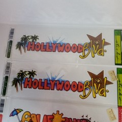 Lot Of 4 Packages Of California Hollywood Movies Film Themed Stickers Scrap Book