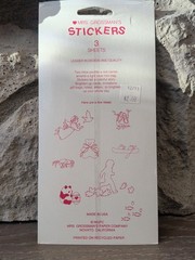 Vintage 1990s MRS. GROSSMAN’S Stickers Colorful Dinosaurs 3 Sheets NIP &NOS