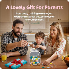 Large Magnetic Reward Jar for Kids – Perfect Reward System for Home Fridge & Cla