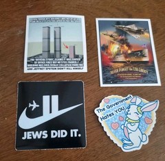Truther 9/11 TRUTH STICKERS (4)