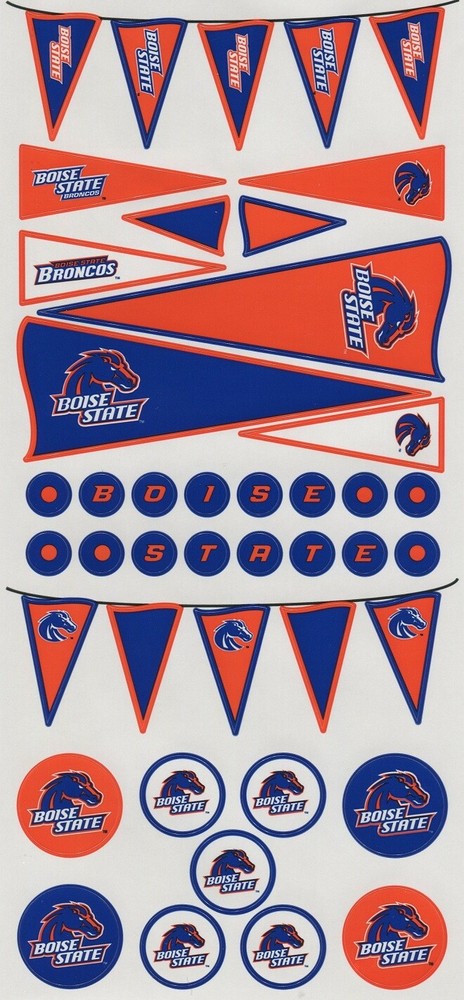 College & University Pennant & Circle Scrapbook Stickers U-PICK Sports Solution