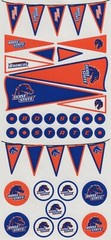 College & University Pennant & Circle Scrapbook Stickers U-PICK Sports Solution
